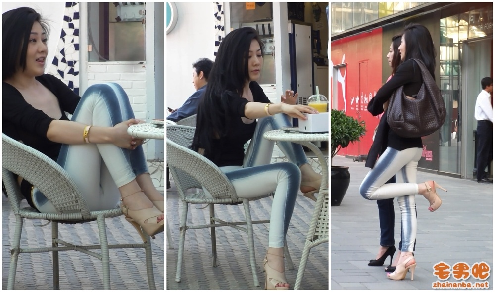 熟女少妇系列 大街上跟拍一白蓝紧身牛仔裤少妇 身材好到让人想入非非！ - 壹悠家