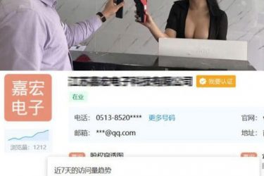 江苏嘉宏科技大胸前台美女令人大开眼界 - 壹悠家