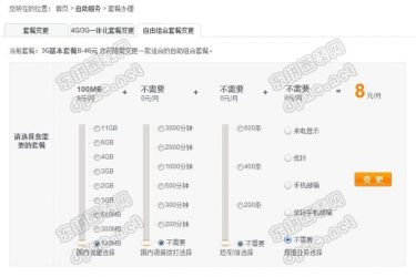 联通3G支持”自由组合套餐”了！可根据自己实际需要个性定制。 - 壹悠家