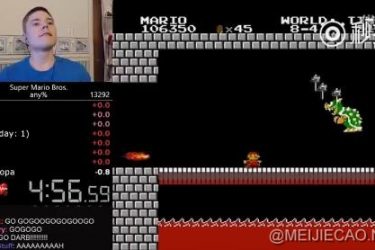 外国一小哥直播《超级玛丽》中竟然不小心打破了最快通关的世界纪录 - 壹悠家